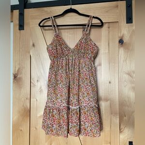 Wild Fable Pink and Orange Floral Dress